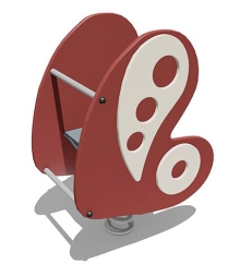 Качалка Бабочка ВСТ 5752 на 1 пружине для детской площадки, фото 2 Качалка Бабочка ВСТ 5752 на 1 пружине для детской площадки, фото 2