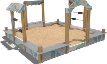 Песочный дворик Ривьера ПС104.00.1 для детской площадки Песочный дворик Ривьера ПС104.00.1 для детской площадки