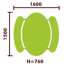 Стол детский 02025 для игровой площадки Стол детский 02025 для игровой площадки