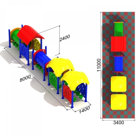 Детский игровой комплекс Вагоновожатый 4, фото 3