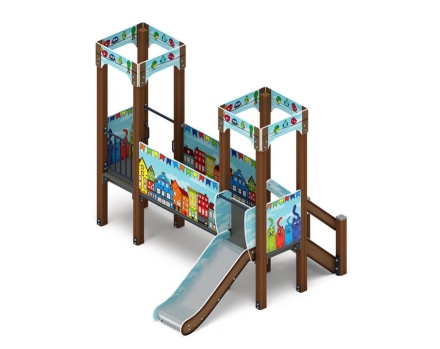 Детская игровая площадка Королевство (Коты) ДИК 1.15.02-11 H=750, фото 1