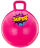 Мяч-попрыгун GB-0401, SUPER, 45 см, 500 гр, с ручкой, розовый, антивзрыв