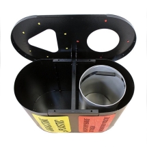 Урна для раздельного сбора мусора Город 2, 2 секции (2х38л) Урна для раздельного сбора мусора Город 2, 2 секции (2х38л)