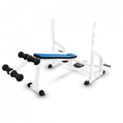 Скамья-стойка для жима под углом вниз Barbell МВ 2.25 белый