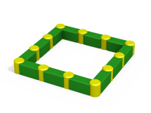 РМФ 3.03 Песочница квадратная РМФ 3.03 Песочница квадратная