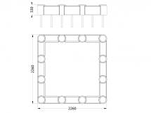 РМФ 3.03 Песочница квадратная РМФ 3.03 Песочница квадратная