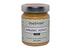 Арахисово-кокосовая паста со стевией, в стекле, 265г, фото 2