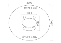 Стол детский 02024 для игровой площадки Стол детский 02024 для игровой площадки