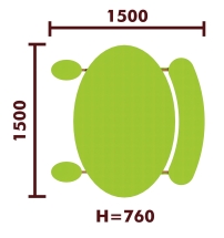 Стол детский 02024 для игровой площадки Стол детский 02024 для игровой площадки