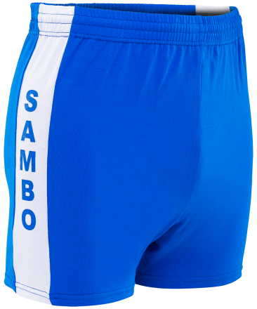 Шорты для самбо синие, р.44-52, фото 1
