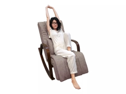 Массажное кресло качалка FUJIMO F2002 МСX Time2Chill Latte (Tailor 3) Вишня, фото 15