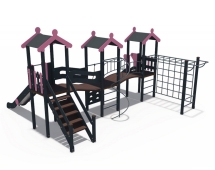 Детский игровой комплекс Домино Северный Мишка Н-1500 и Н-1200 ДИО 03140