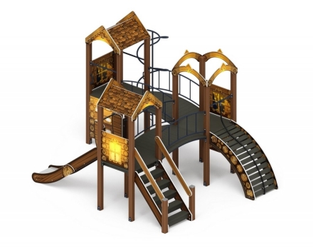 Детская игровая площадка Городок Эко ДИК 2.01.3.03-02 H=1200, фото 1