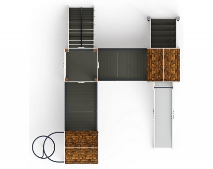 Детская игровая площадка Городок Эко ДИК 2.01.3.03-02 H=1200, фото 4