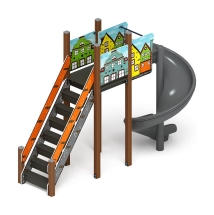 Горка винтовая - ИО 43.01.01-01.И1 - (Город) H=2000 Горка винтовая - ИО 43.01.01-01.И1 - (Город) H=2000