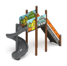 Горка винтовая - ИО 43.01.01-01.И1 - (Город) H=2000 Горка винтовая - ИО 43.01.01-01.И1 - (Город) H=2000