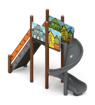 Горка винтовая - ИО 43.01.01-01.И1 - (Город) H=2000 Горка винтовая - ИО 43.01.01-01.И1 - (Город) H=2000