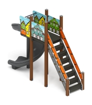 Горка винтовая - ИО 43.01.01-01.И1 - (Город) H=2000 Горка винтовая - ИО 43.01.01-01.И1 - (Город) H=2000