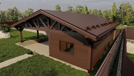 Навес КАСКАД Базовая комплектация, фото 7