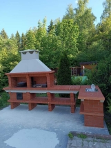 Печь Аристократ 7304 Прямоугольный кирпич красный с коричневым