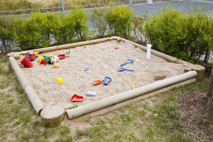 Песочница бревенчатая, фото 1