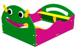 Детская песочница Гусеничка ЗНП 055 для игровой площадки