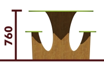 Стол детский 02023 для игровой площадки Стол детский 02023 для игровой площадки