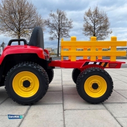 Электромобиль трактор с прицепом XMX611 (TR77) красный, фото 3
