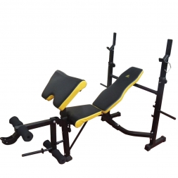 Силовая скамья со стойками DFC D7828, фото 1 Силовая скамья со стойками DFC D7828, фото 1