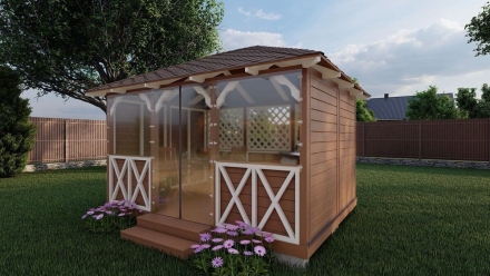 Прямоугольная беседка ЮТА, фото 3