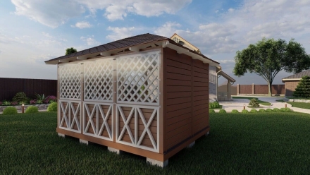 Прямоугольная беседка ЮТА, фото 2