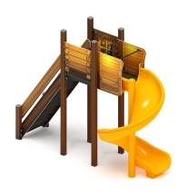 Горка винтовая - ИО 43.01.01-02.И1 - (ЭКО) H=2000 Горка винтовая - ИО 43.01.01-02.И1 - (ЭКО) H=2000