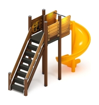 Горка винтовая - ИО 43.01.01-02.И1 - (ЭКО) H=2000 Горка винтовая - ИО 43.01.01-02.И1 - (ЭКО) H=2000