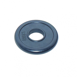 Диск JOHNS d26/d51 мм черный обрезиненный,1,25кг, фото 2