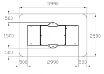 Песочница с крышкой средняя (Техно) - ИО 5.01.11-09