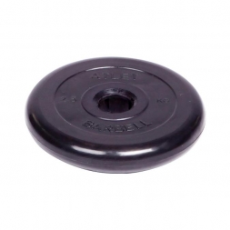 Диск обрезиненный Barbell Atlet d 51 мм чёрный 2,5 кг