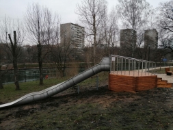 Горка-желоб на естественном холме (8 п.м.), фото 10