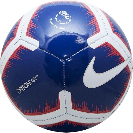 Мяч футбольный профессиональный &quot;NIKE Pitch PL&quot;, р. 5, темно-сине-бело-красный, фото 1