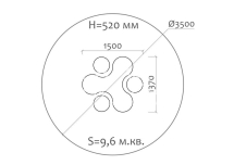 Стол детский 02021 для игровой площадки Стол детский 02021 для игровой площадки