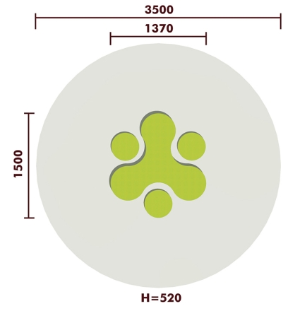 Стол детский 02021 для игровой площадки, фото 2