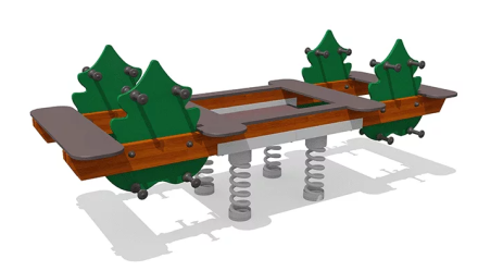 Качалка-балансир ВСТ 5242 8-ми местный для детской площадки, фото 1