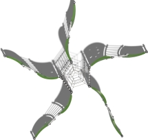 Спортивно-игровой комплекс Мрамор Papercut СРО009.00.1 для улицы Спортивно-игровой комплекс Мрамор Papercut СРО009.00.1 для улицы