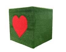 Топиари куб с буквой Я, h=100см - газон Deluxe+Есо