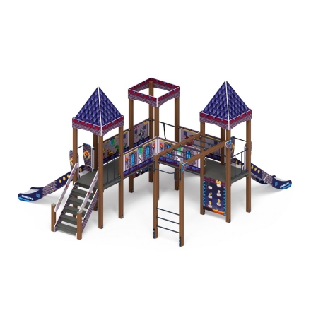 Детская игровая площадка Замок Пиксель ДИК 2.18.02-03 H=1200, фото 4