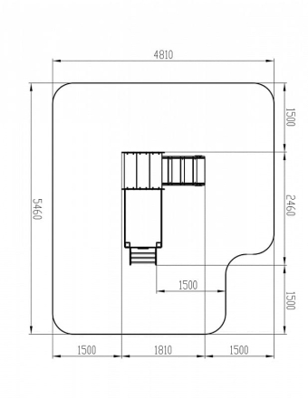 Паровозик (серо-синий) - Беседка мини - МФ 10.03.05-11, фото 6