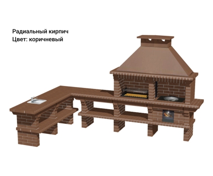 Печь Аристократ 7304 Радиальный кирпич красный с коричневым, фото 10