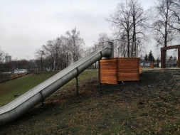 Горка-желоб на естественном холме (13 п.м.), фото 11