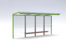 Geomere GE400-SS павильон остановочный Geomere GE400-SS павильон остановочный