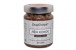 Шоколадная паста с кокосом, льном и стевией, в стекле, 265г, фото 2