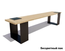 Парковая скамейка Цюрих, Сосна 0,6 м